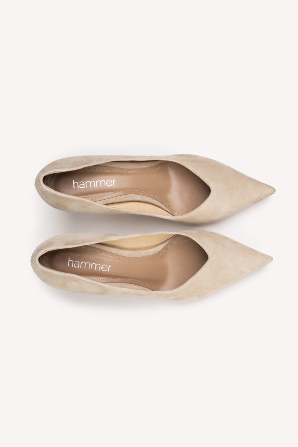 MISTY Sand – zamszowe czółenka damskie 7 cm | Hammer