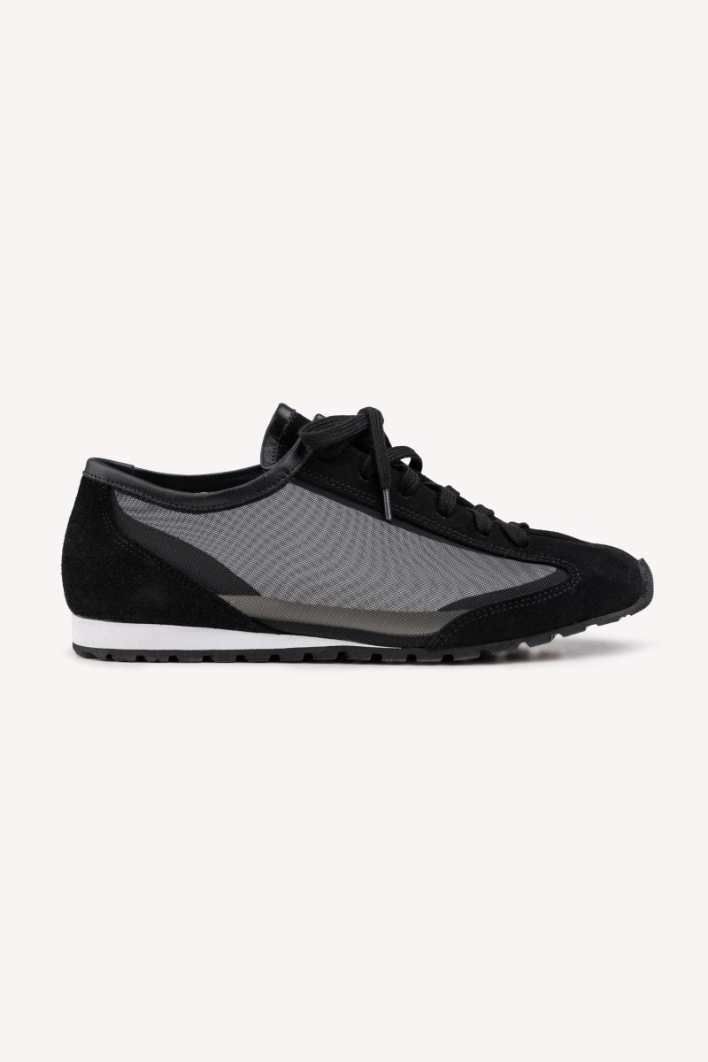 RAY Black – sneakersy damskie skórzane z siatką | Hammer