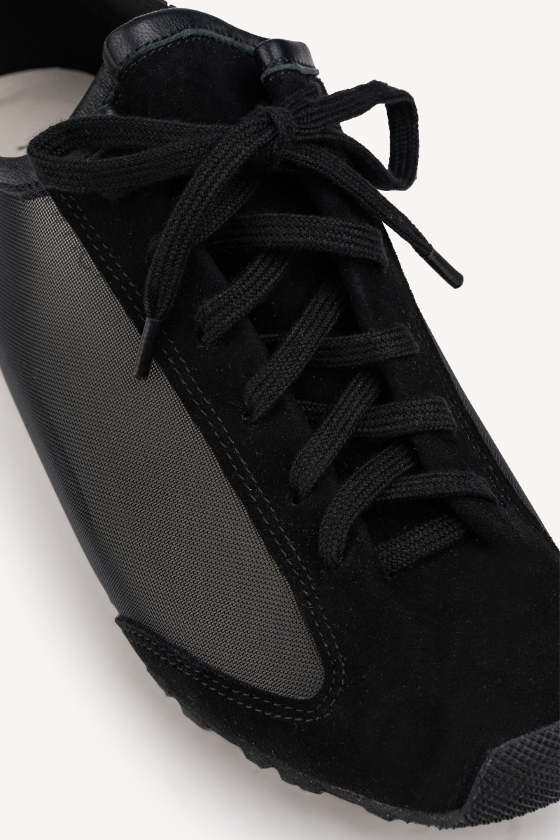 RAY Black – sneakersy damskie skórzane z siatką | Hammer