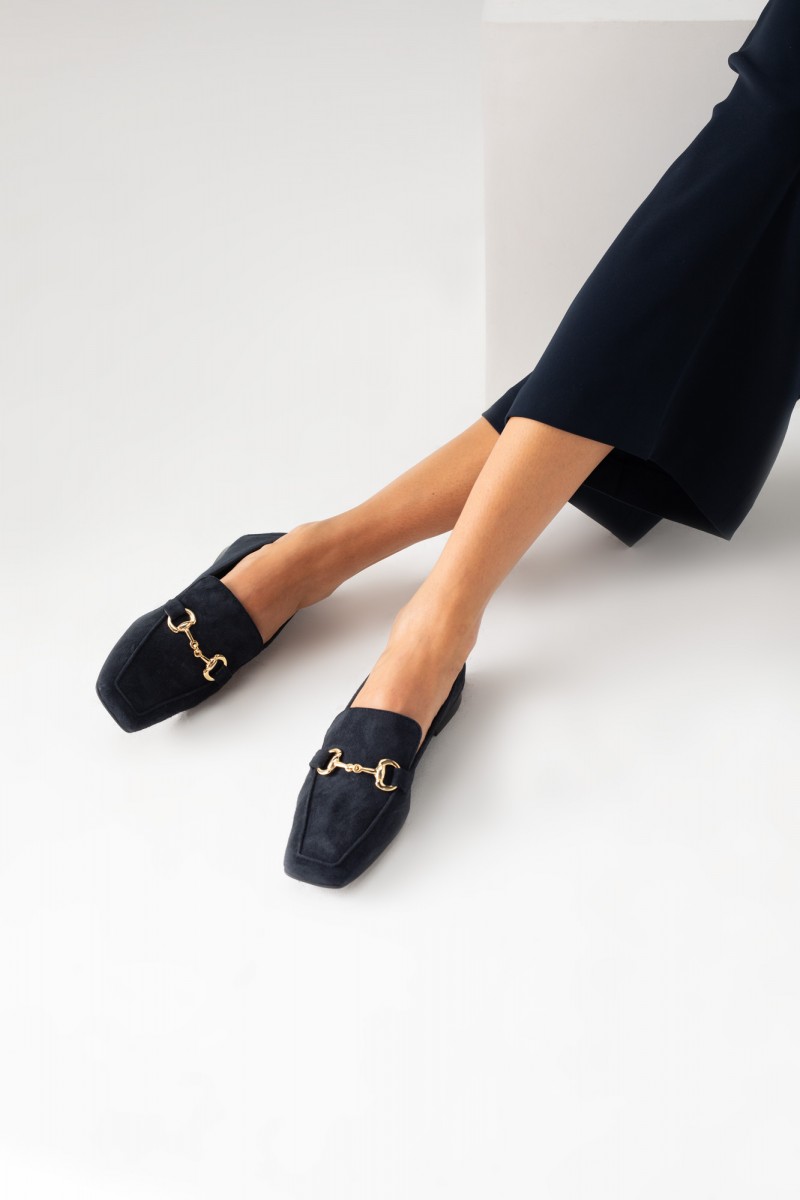 copy of LOU black suede loafers