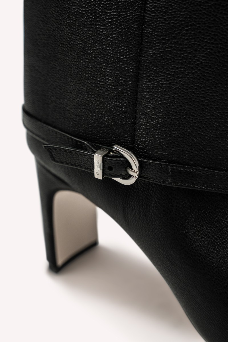 ICONE Mid Black – czarne botki skórzane | HAMMER